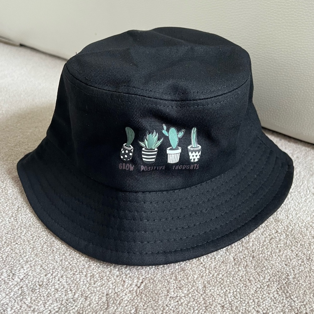 Black Bucket Cactus Lover Hat (Boy/Girls)